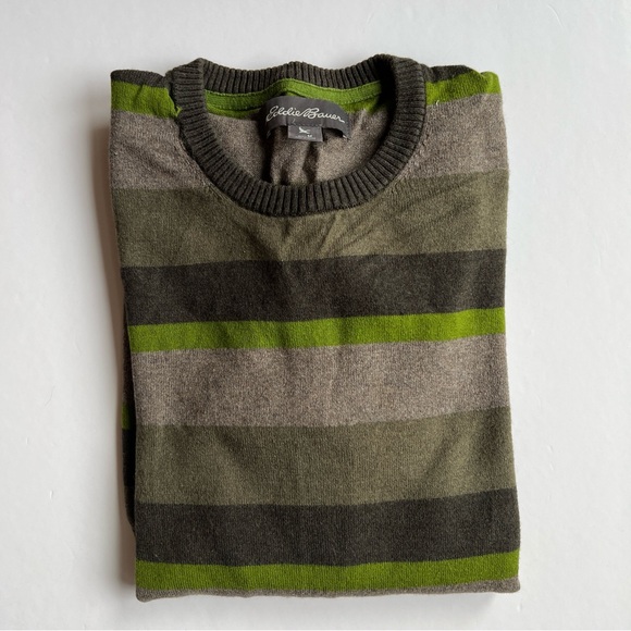 Eddie Bauer Lightweight Cotton & Wool Crewneck Sweater - Picture 4 of 4